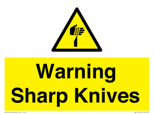 Warning Sharp Knives